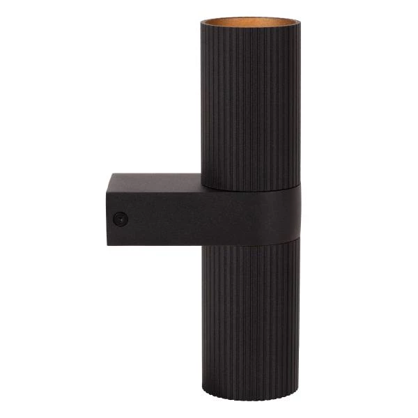 Lucide CLUBS - Foco de pared / Lámpara de pared - 2xGU10 - Negro - detalle 2
